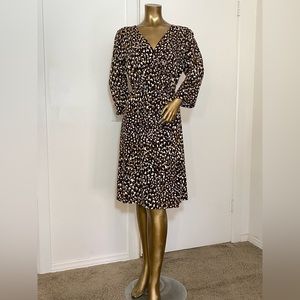 Super cute faux wrap dress size Large